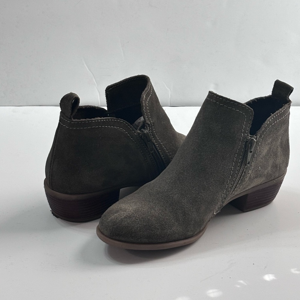 Diba Layla Suede Bootie in Taupe ๐ - Picture 2 of 8